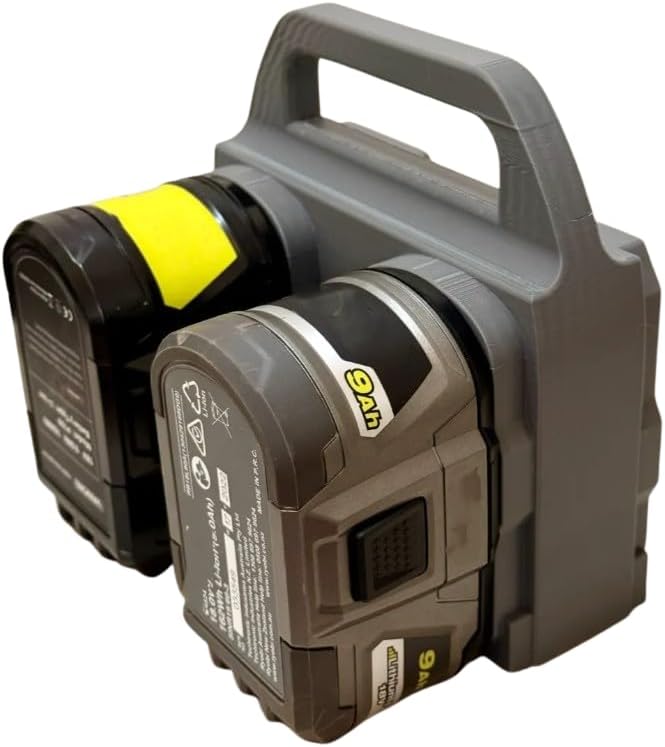 Ryobi-Compatible Quad Battery Carrier - 18V ONE+
