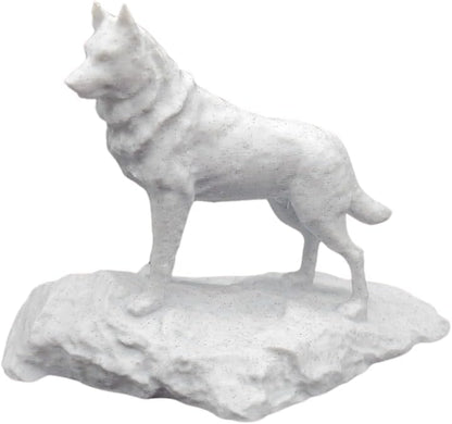 Husky Statue - 5-Inch Figurine on Rock Base