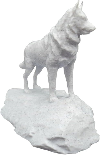 Husky Statue - 5-Inch Figurine on Rock Base