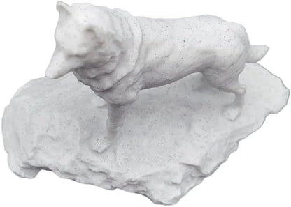 Husky Statue - 5-Inch Figurine on Rock Base