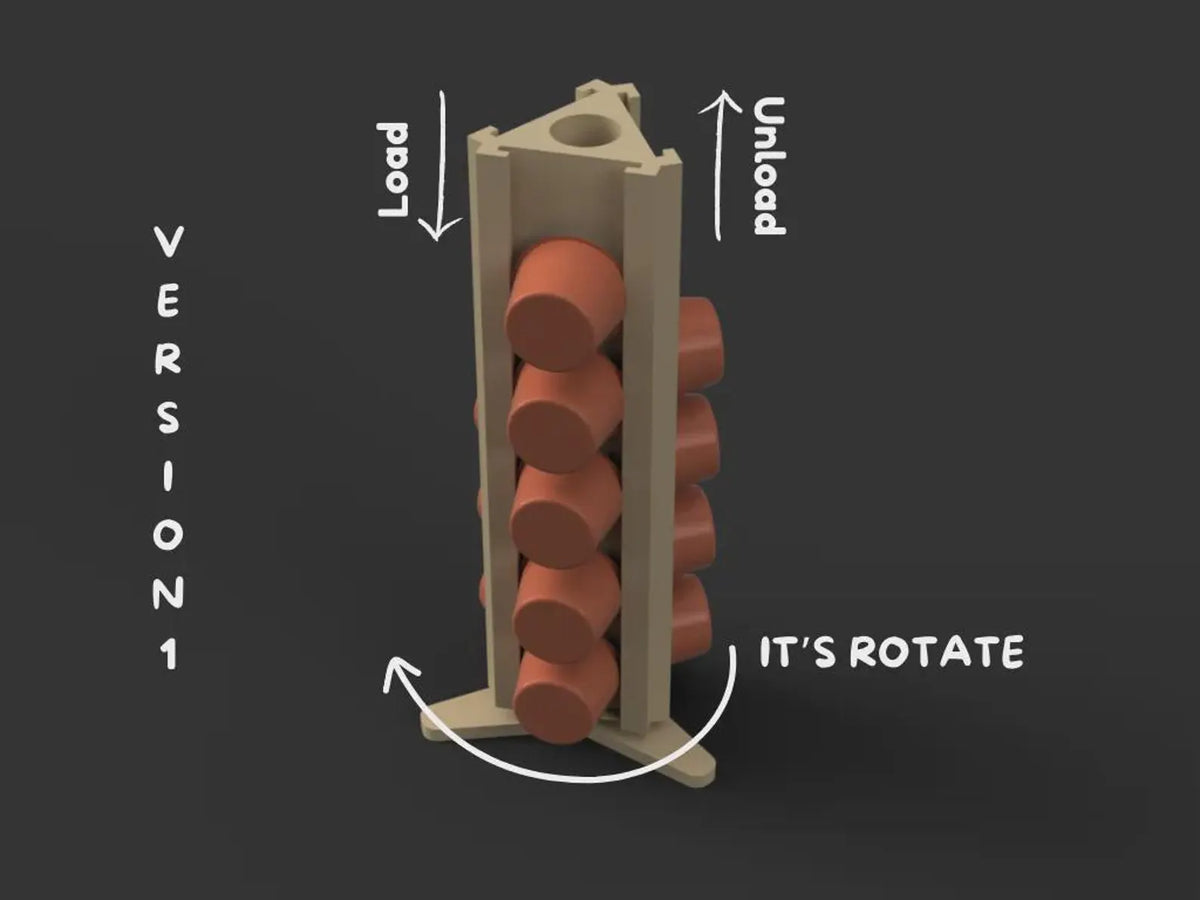 Rotating Coffee Pod Holder - Spinning Capsule Organizer