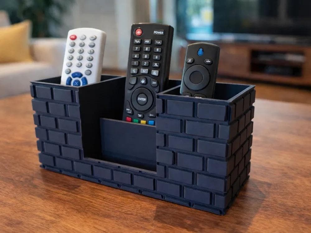 Brick Texture Remote Control Holder