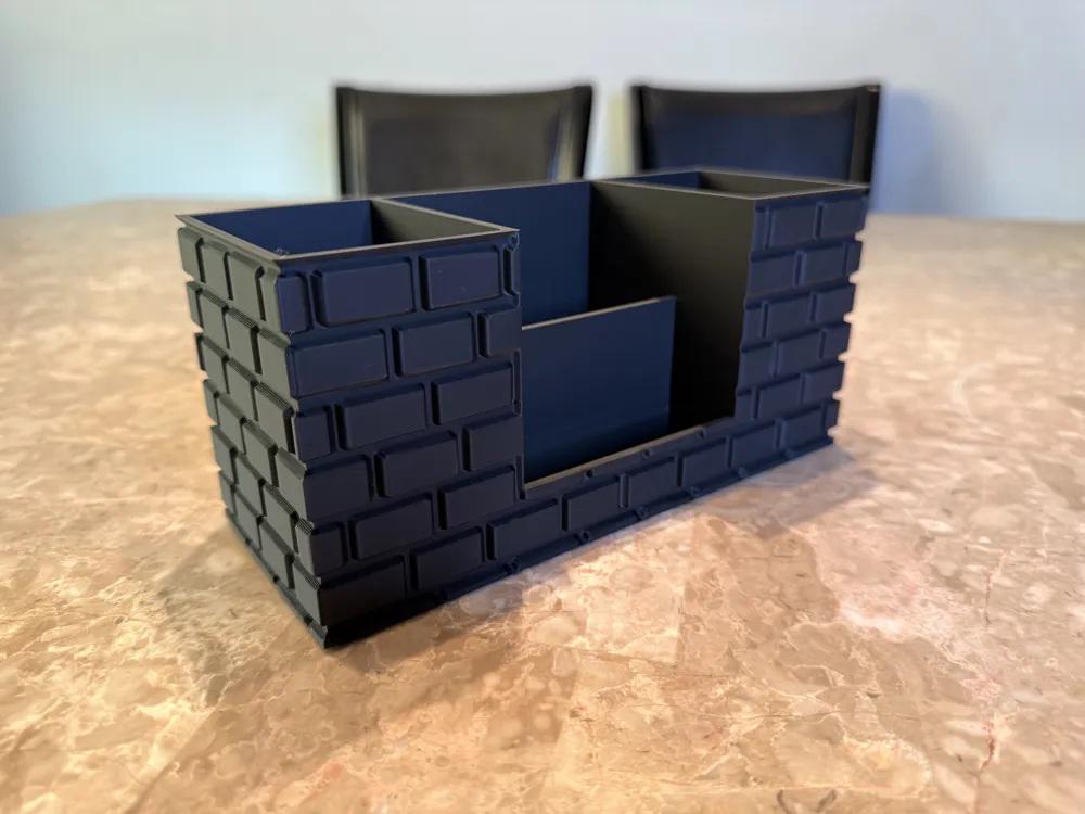Brick Texture Remote Control Holder