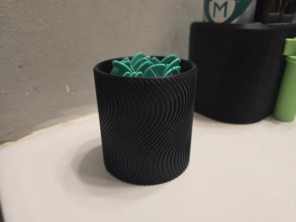 Floss Pick Organizer Cup - Bathroom Counter Holder