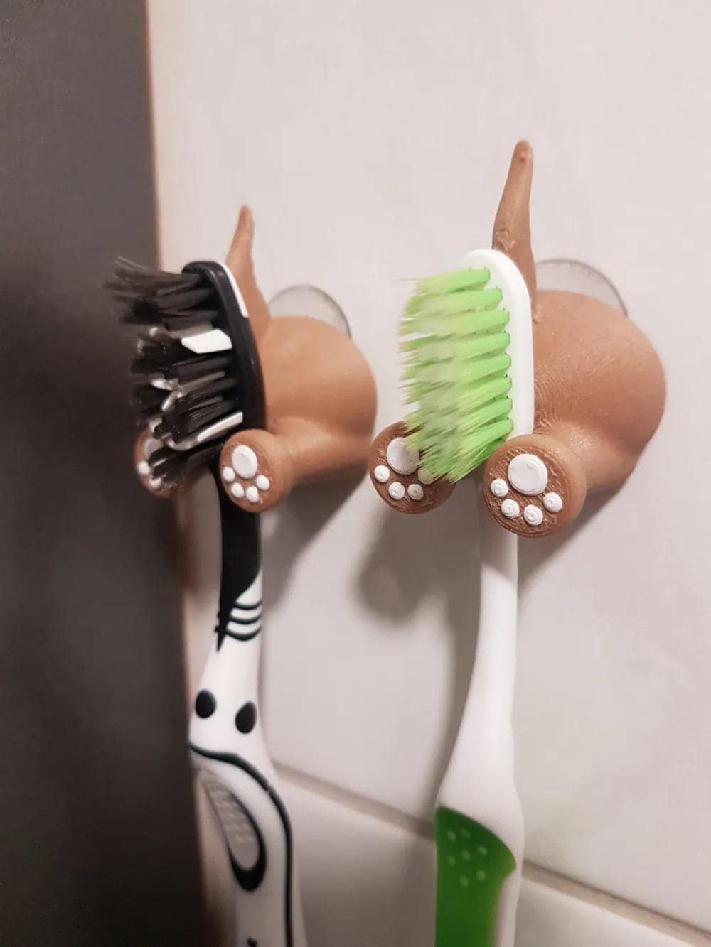 Dog and Fox Toothbrush Holders - Set of 2