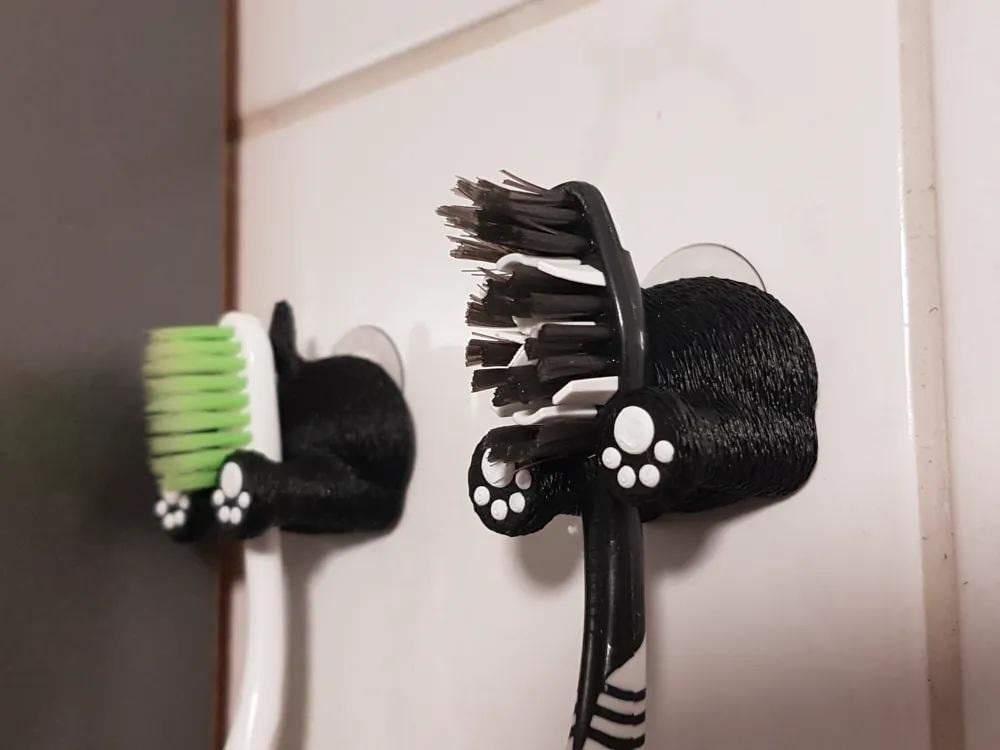 Dog and Fox Toothbrush Holders - Set of 2