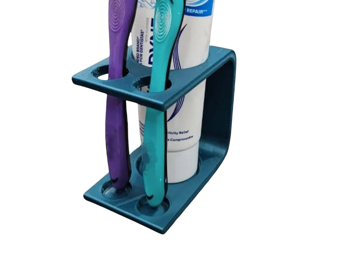 Toothbrush and Toothpaste Holder - Compact Caddy