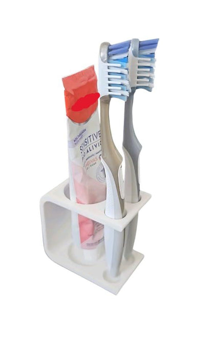 Toothbrush and Toothpaste Holder - Compact Caddy