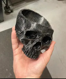 Human Skull Candy Bowl - Gothic Halloween Decor