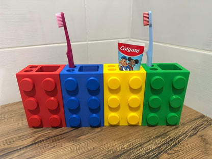 Brick Toothbrush and Toothpaste Holder