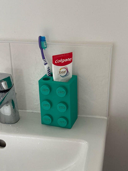 Brick Toothbrush and Toothpaste Holder