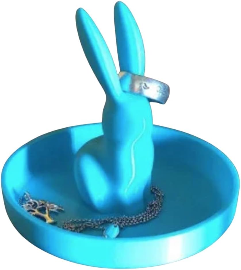Bunny Ring Holder - Rabbit Jewelry Dish