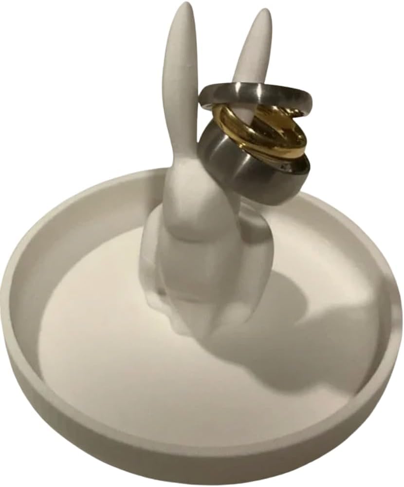 Bunny Ring Holder - Rabbit Jewelry Dish