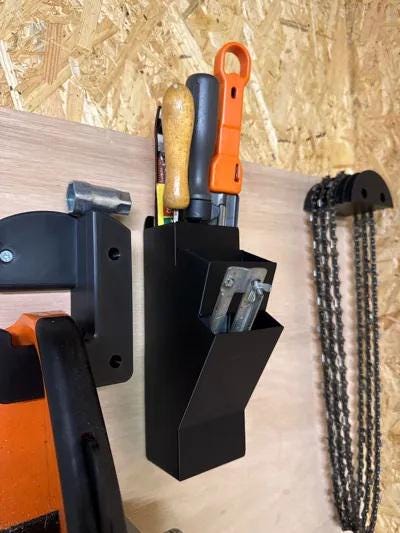 Zip Tie and Straw Wall Organizer - 3 Compartments