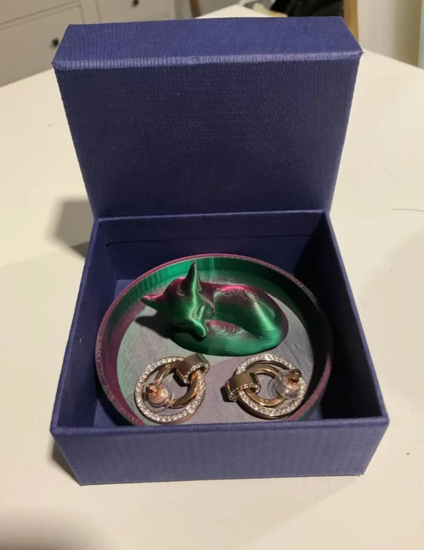 Sleeping Fox Ring Dish - Jewelry & Trinket Holder