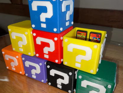 Mystery Block Switch Game Cartridge Holder - 12 Games & 3 microSD