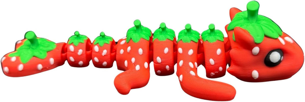 Strawberry Dragon Fidget - 7-Inch Articulated Toy