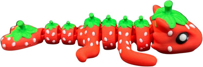 Strawberry Dragon Fidget - 7-Inch Articulated Toy