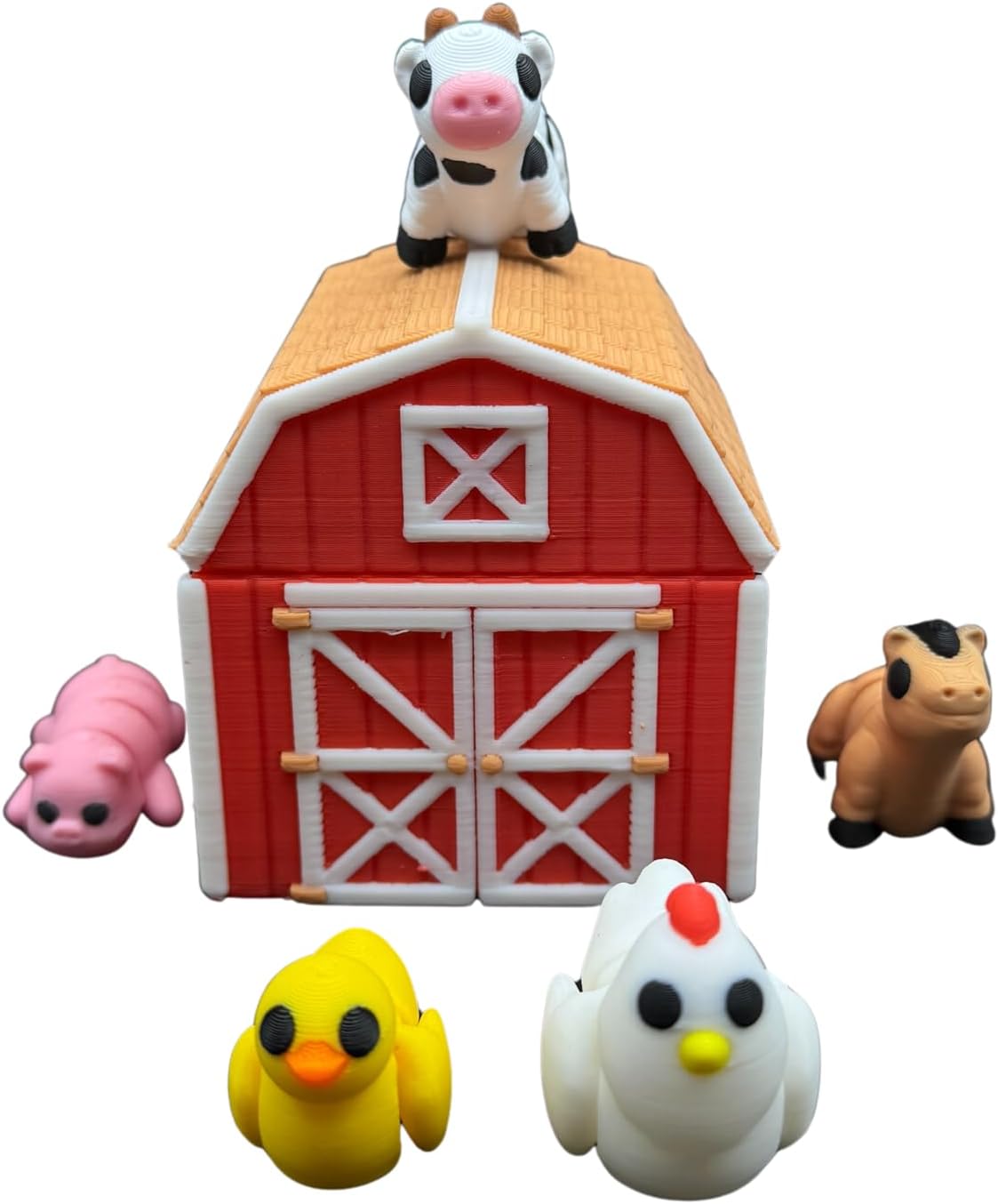Mini Farm Animal 5-Pack - Twist-Top Barn Container