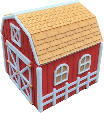 Mini Farm Animal 5-Pack - Twist-Top Barn Container