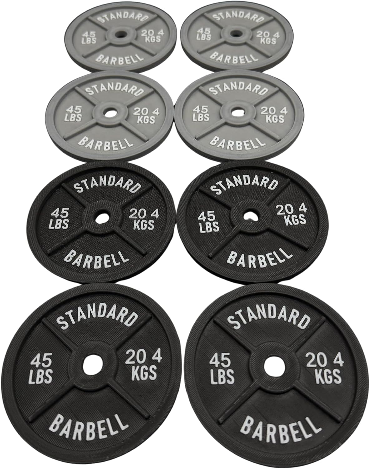 Barbell Weight Plate Coasters - 4-Inch Drink Set