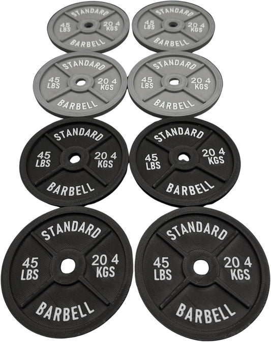 Barbell Weight Plate Coasters - 4-Inch Drink Set
