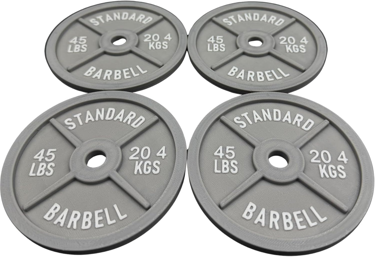 Barbell Weight Plate Coasters - 4-Inch Drink Set