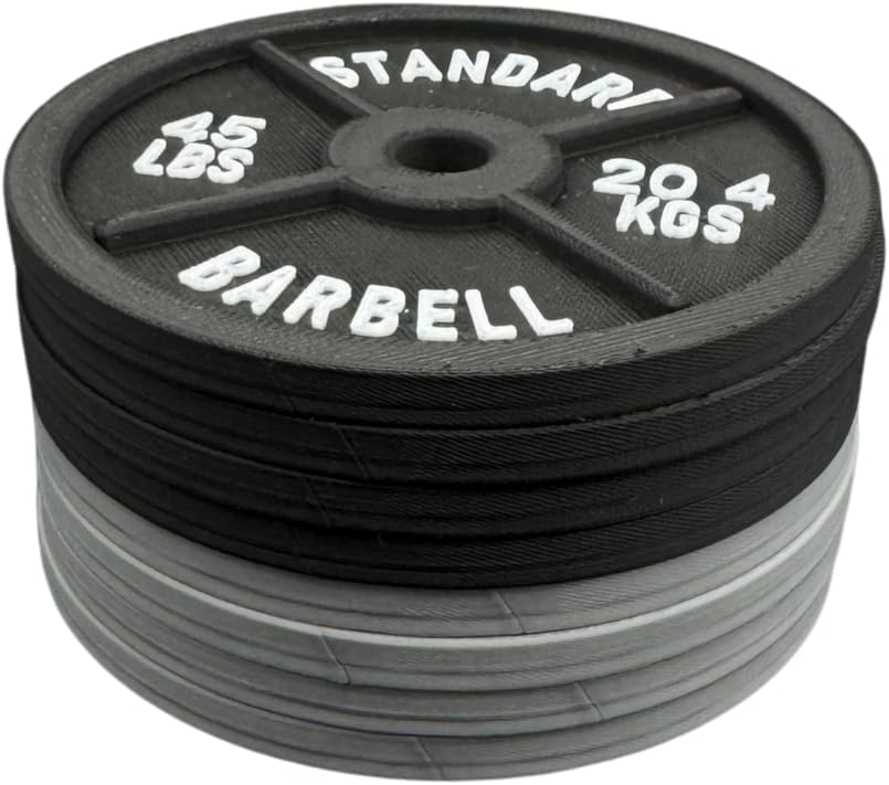 Barbell Weight Plate Coasters - 4-Inch Drink Set