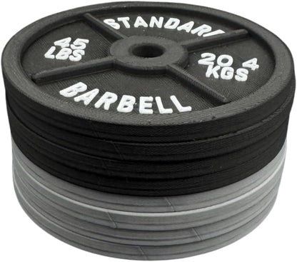 Barbell Weight Plate Coasters - 4-Inch Drink Set