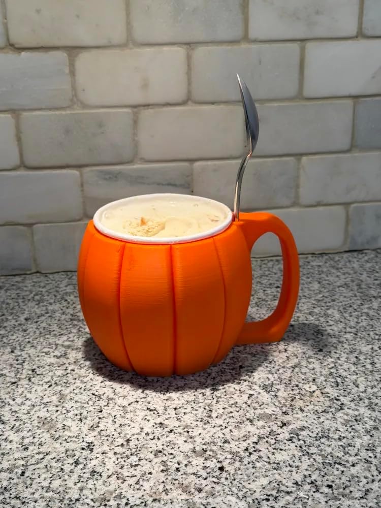 Pumpkin Ice Cream Pint Holder - Handled Sleeve