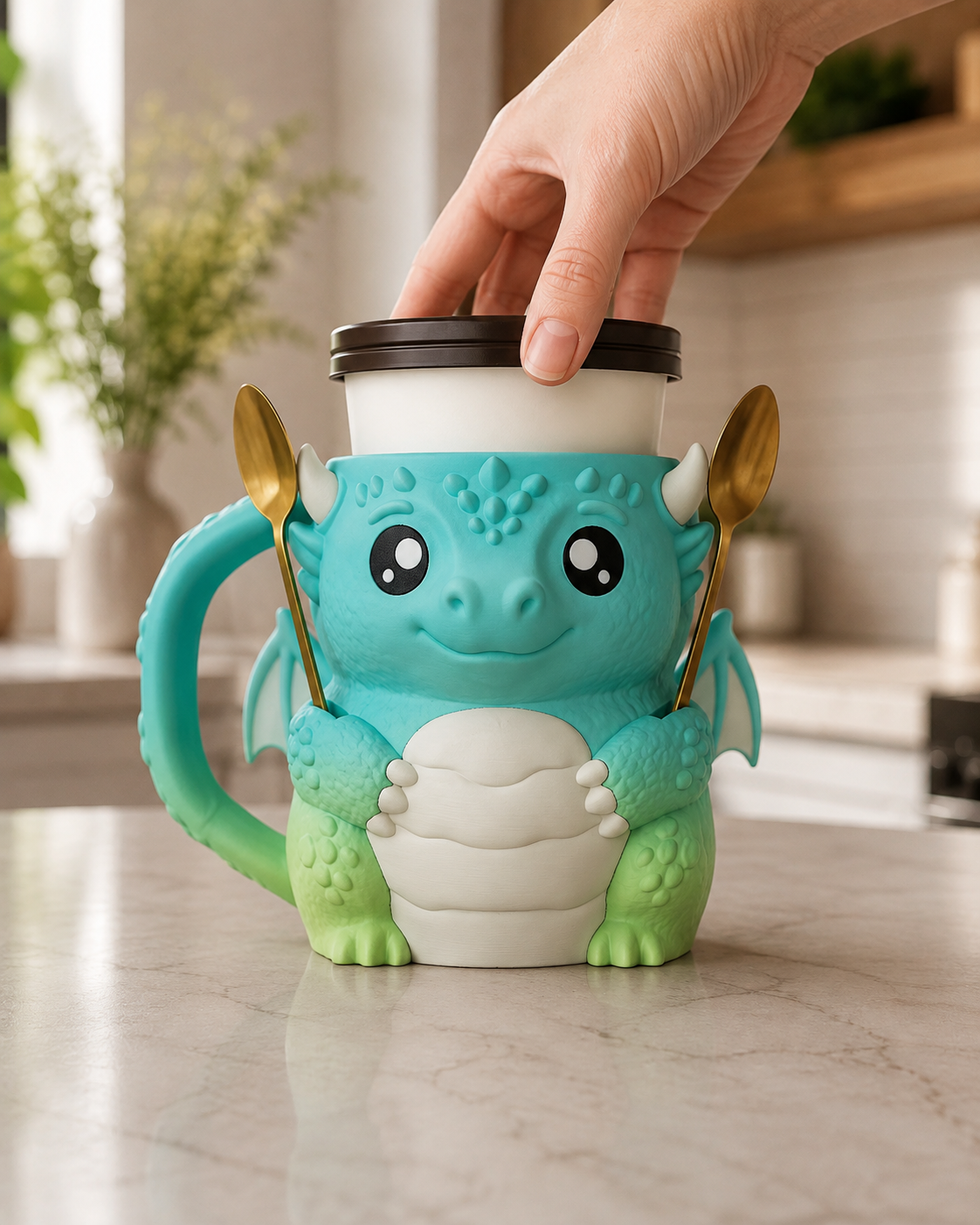Dragon Ice Cream Pint Holder - The Perfect Gift for Ice Cream Lovers