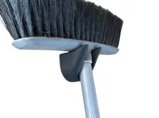 Low-Profile Broom & Mop Holder - Wall-Mount Tool Gripper