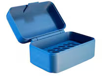 Travel Soap Box with Drain Tray - Secure Latch Case