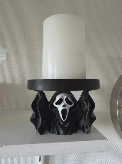 Horror Face Candle Holder - LED Tea Light Stand