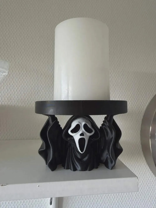 Horror Face Candle Holder - LED Tea Light Stand