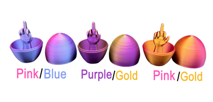 6 Pack of Silk Middle Finger Easter Eggs - Easter Gag Gifts
