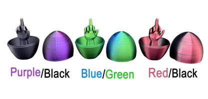 6 Pack of Silk Middle Finger Easter Eggs - Easter Gag Gifts