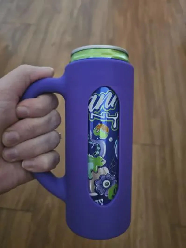 12 oz Slim Can Holder - Handled Drink Sleeve