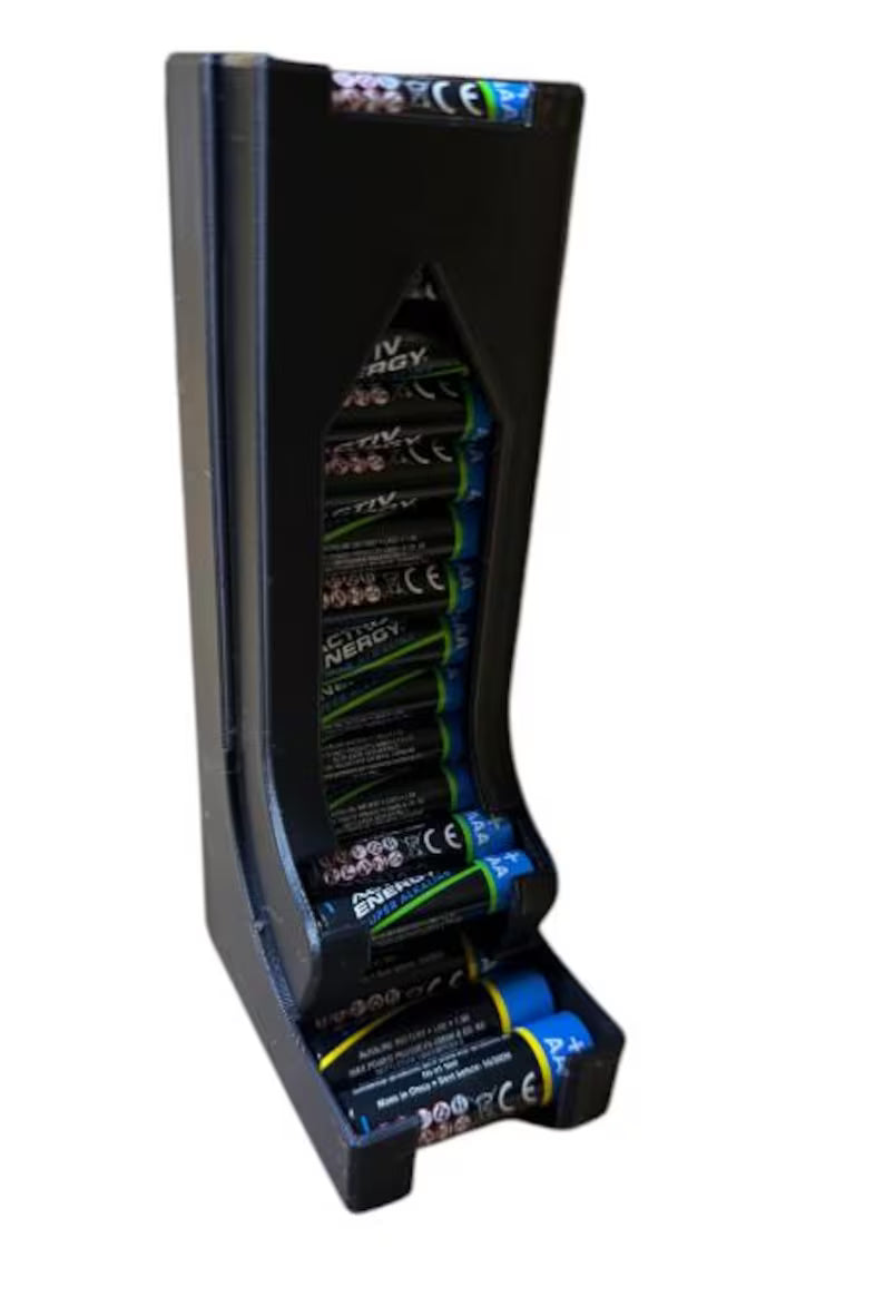 AA AAA Battery Organizer - Vertical Dispenser