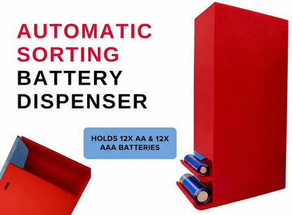 Automatic AA/AAA Battery Organizer - 24 Count
