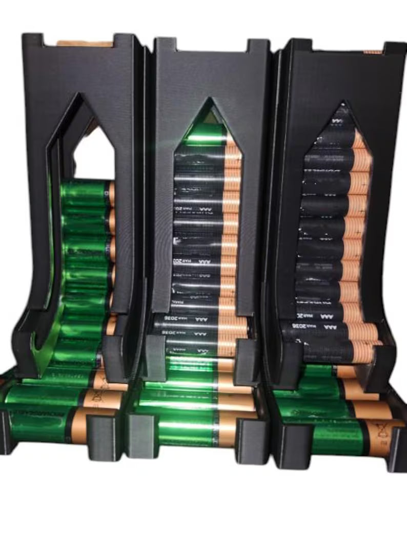 AA AAA Battery Organizer - Vertical Dispenser