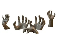 Creepy Wall-Mounted Hand Hooks - 5 Spooky Styles