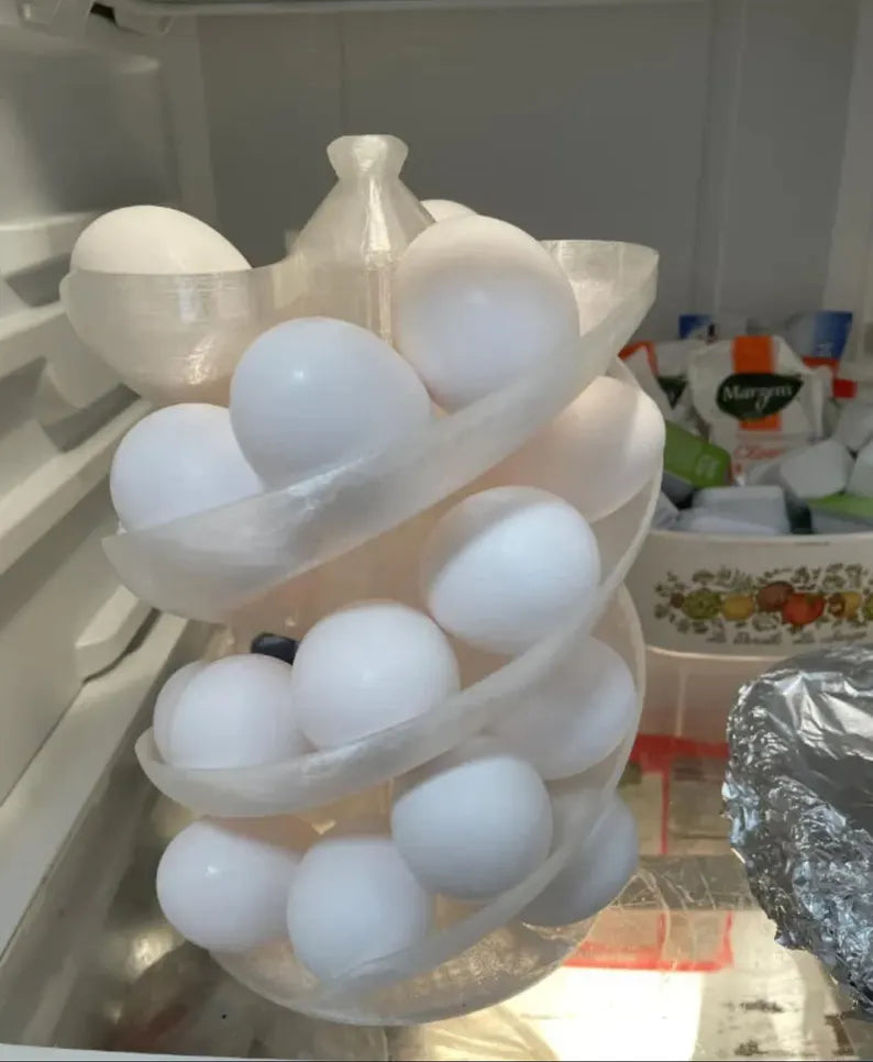 Large Spiral Egg Holder - 30-Egg Rolling Rack