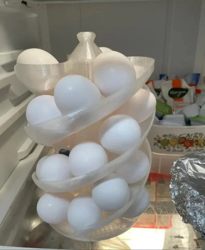Large Spiral Egg Holder - 30-Egg Rolling Rack