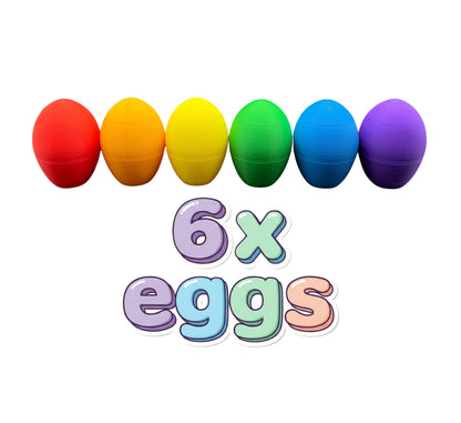 6 Pack of Middle Finger Easter Eggs - Easter Gag Gifts