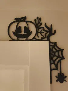 Halloween Door Corner Decoration - Spooky Frame Topper