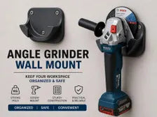 Angle Grinder Wall Mount Holder - 125mm Tool Organizer