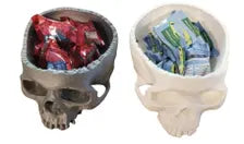 Human Skull Candy Bowl - Gothic Halloween Decor