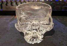 Human Skull Candy Bowl - Gothic Halloween Decor