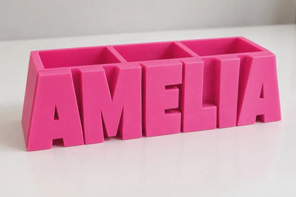 Personalized Name Pen Holder - Desk Organizer